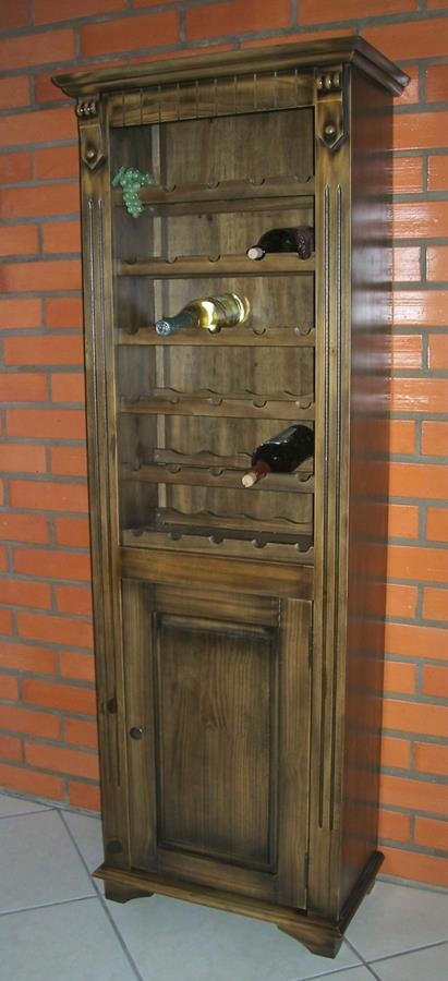Adega c/ porta Castanho Envelhecido- (0,60 x 0,35 x 1,75)