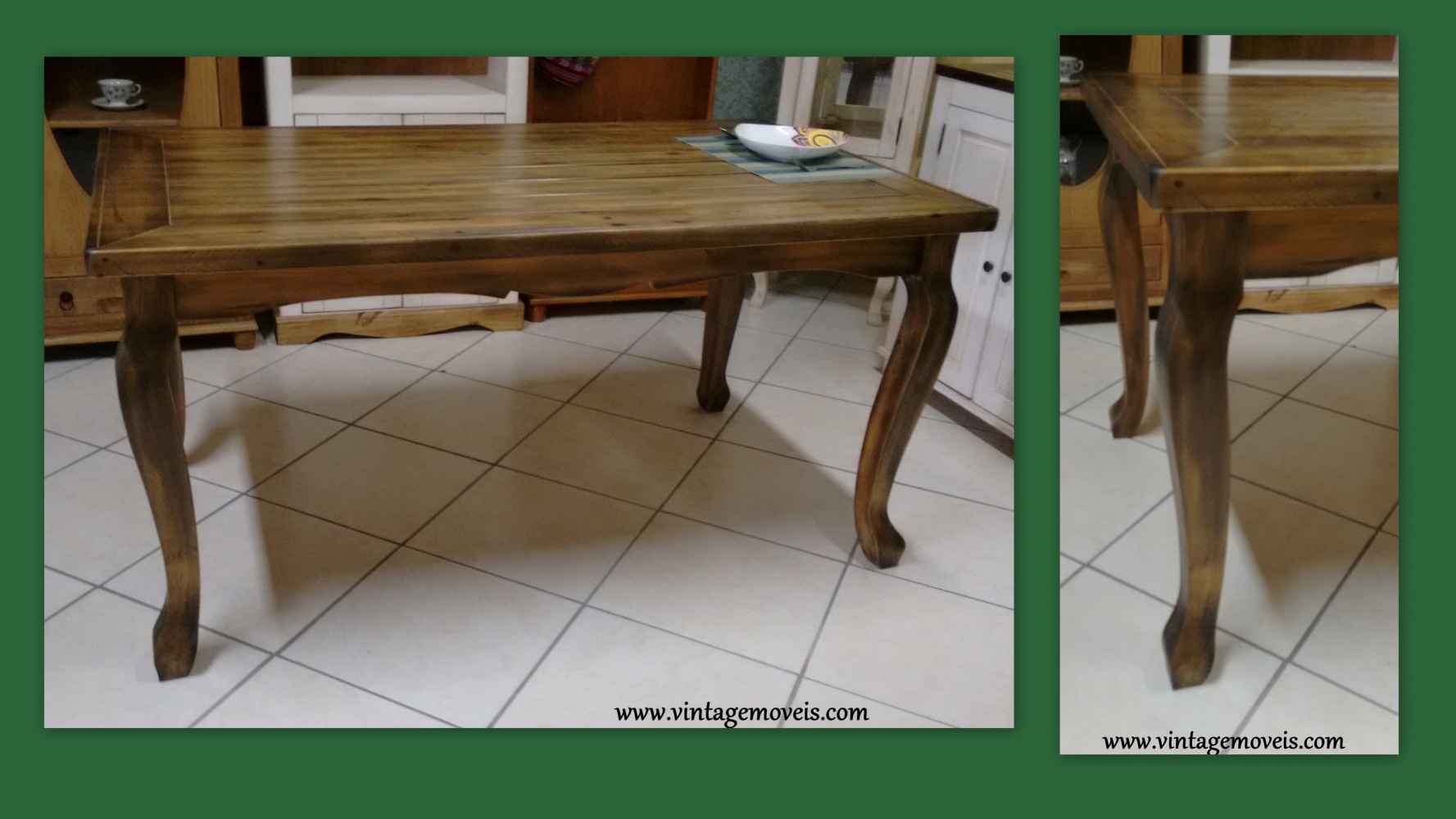 Mesa Avulsa c. Pés Luis Felipe Castanho Envelhecido (1,60Lx 0,90P x 0,80A) 